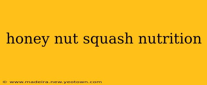 honey nut squash nutrition