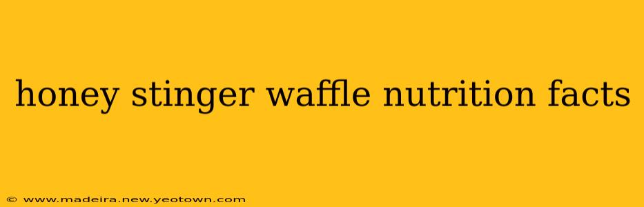 honey stinger waffle nutrition facts