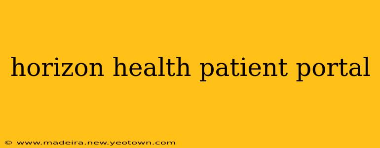 horizon health patient portal