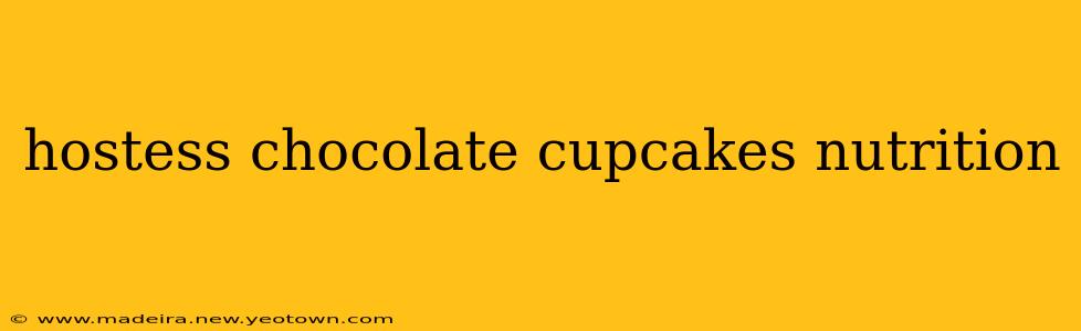 hostess chocolate cupcakes nutrition