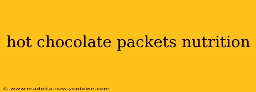 hot chocolate packets nutrition
