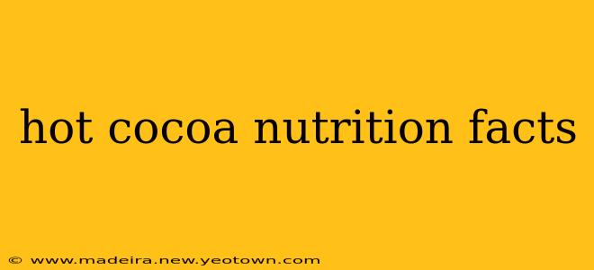 hot cocoa nutrition facts