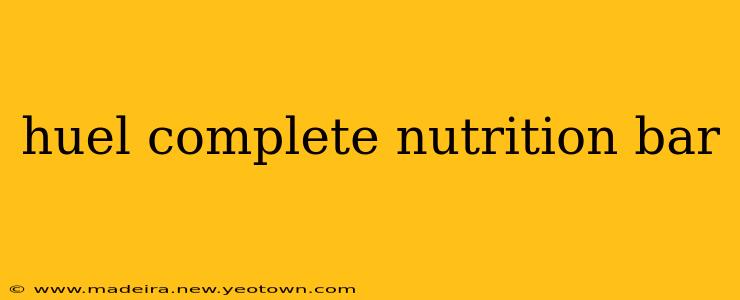 huel complete nutrition bar