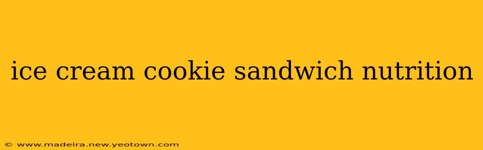 ice cream cookie sandwich nutrition