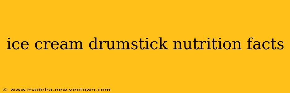 ice cream drumstick nutrition facts