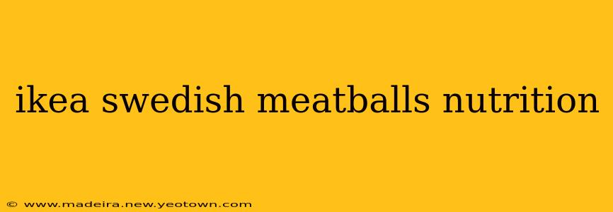 ikea swedish meatballs nutrition