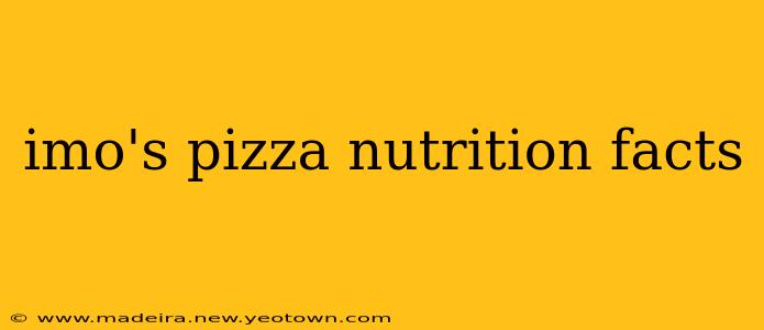 imo's pizza nutrition facts