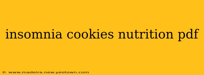 insomnia cookies nutrition pdf