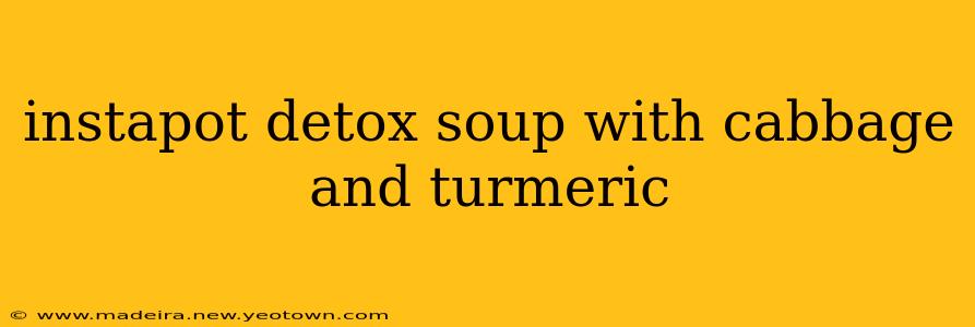 instapot detox soup with cabbage and turmeric