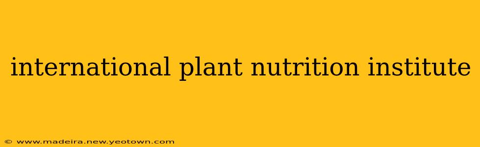 international plant nutrition institute
