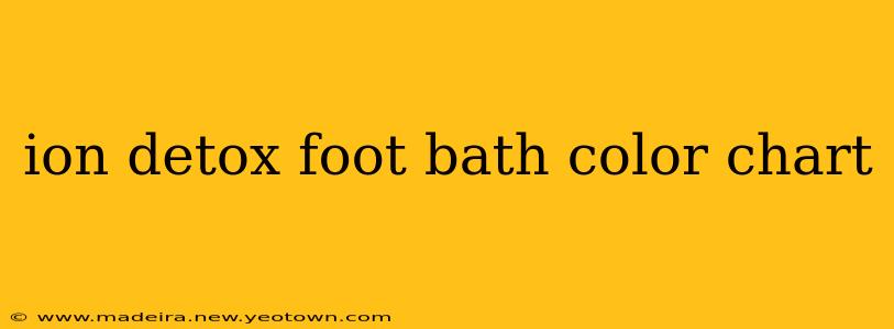 ion detox foot bath color chart