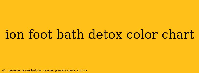 ion foot bath detox color chart