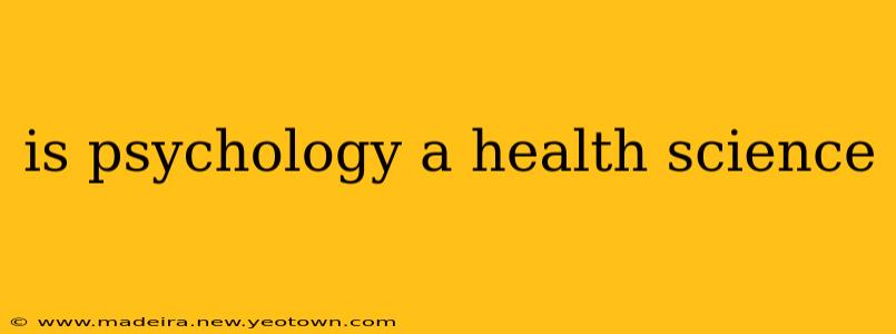 is psychology a health science
