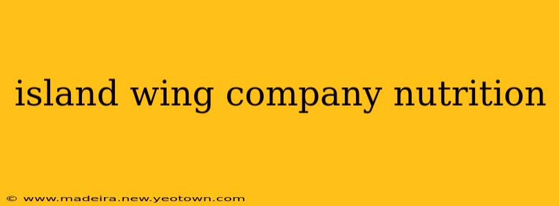 island wing company nutrition