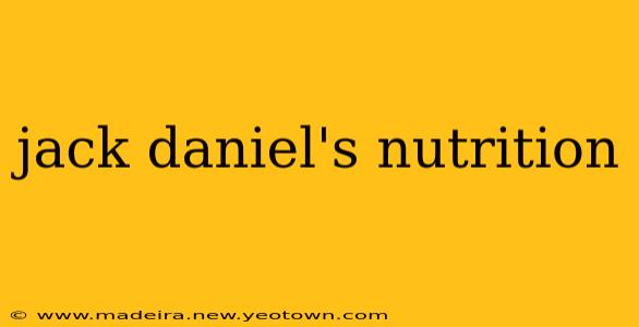 jack daniel's nutrition