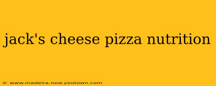 jack's cheese pizza nutrition