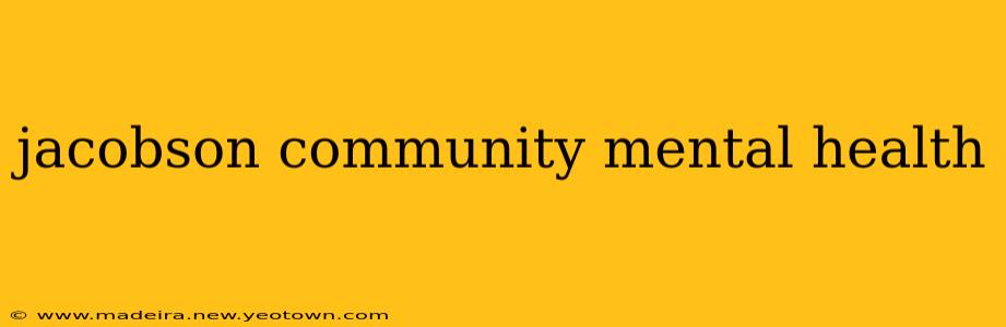 jacobson community mental health