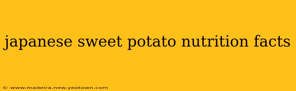 japanese sweet potato nutrition facts