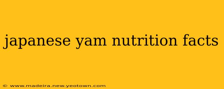 japanese yam nutrition facts
