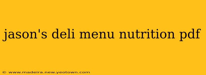 jason's deli menu nutrition pdf
