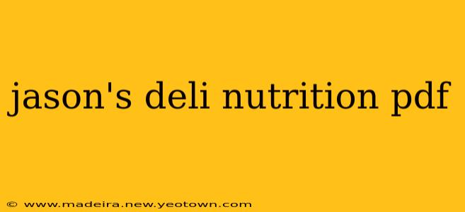 jason's deli nutrition pdf