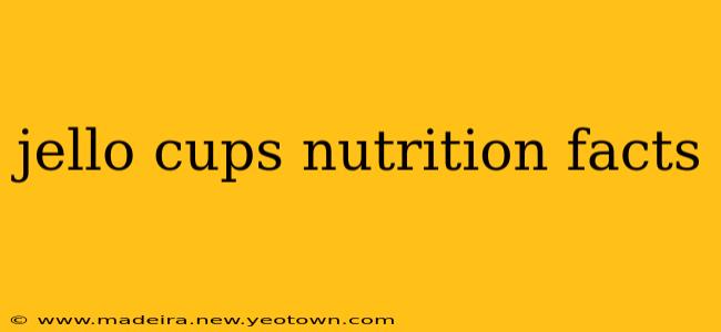 jello cups nutrition facts