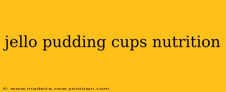 jello pudding cups nutrition