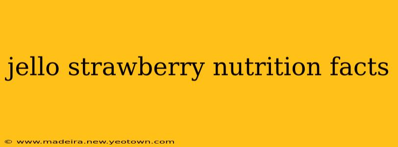 jello strawberry nutrition facts