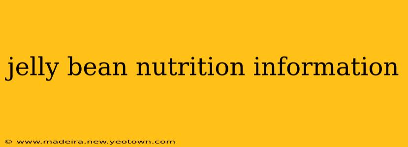 jelly bean nutrition information