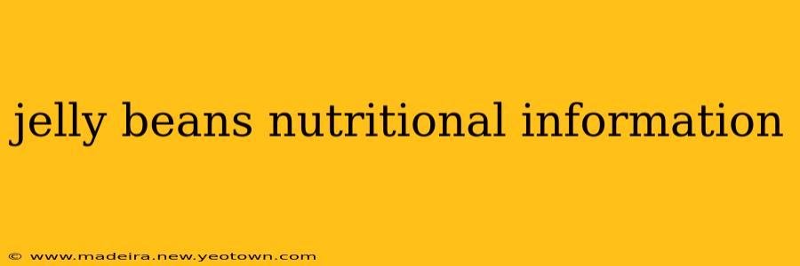 jelly beans nutritional information