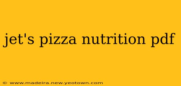 jet's pizza nutrition pdf