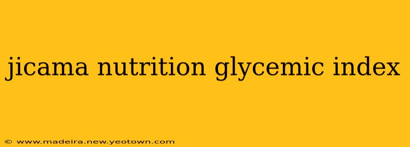 jicama nutrition glycemic index