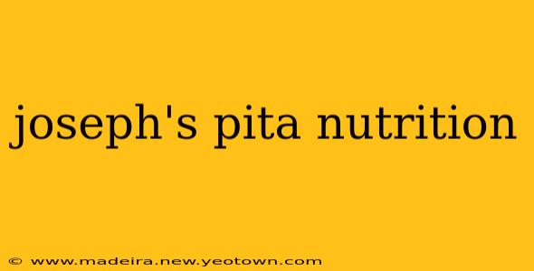joseph's pita nutrition