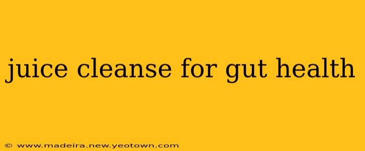 juice cleanse for gut health