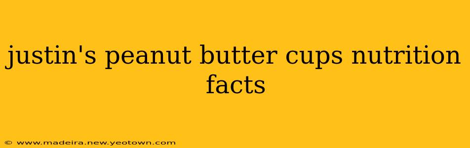 justin's peanut butter cups nutrition facts