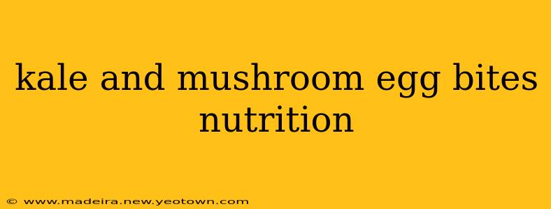kale and mushroom egg bites nutrition