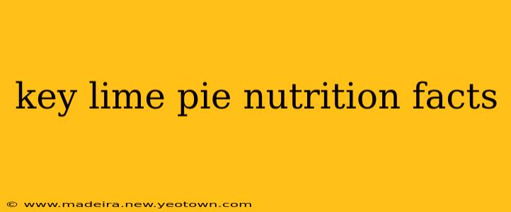 key lime pie nutrition facts