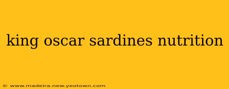 king oscar sardines nutrition