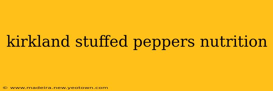 kirkland stuffed peppers nutrition
