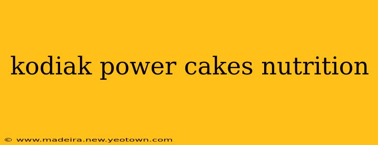 kodiak power cakes nutrition