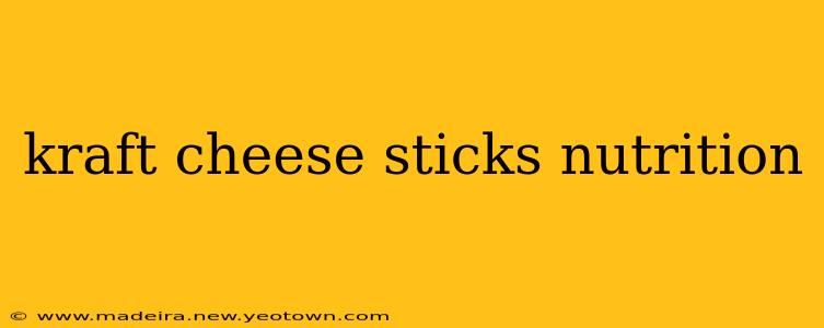 kraft cheese sticks nutrition