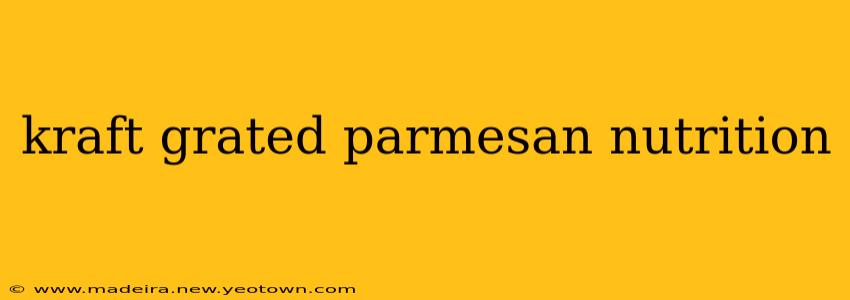 kraft grated parmesan nutrition