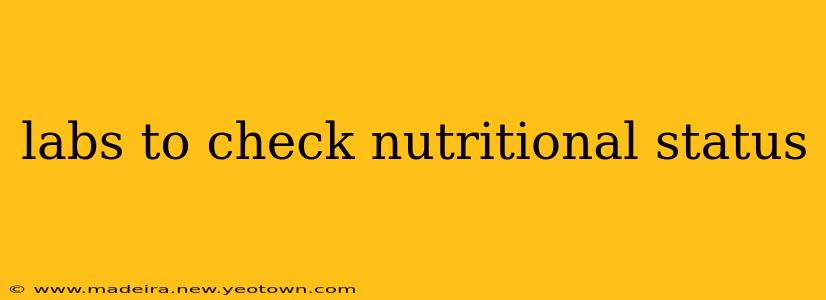 labs to check nutritional status