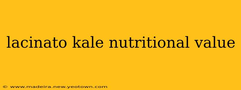 lacinato kale nutritional value