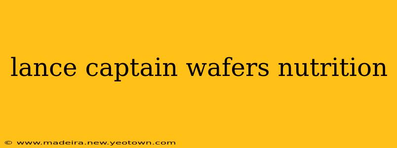 lance captain wafers nutrition