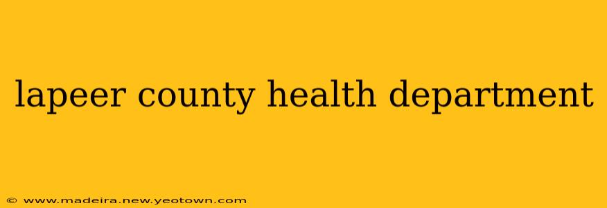 lapeer county health department