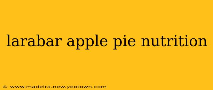 larabar apple pie nutrition