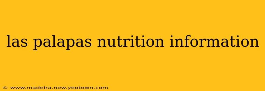 las palapas nutrition information