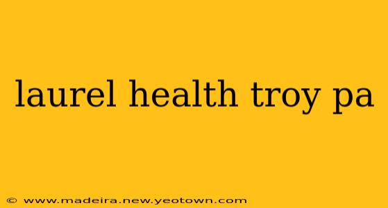 laurel health troy pa