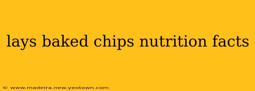 lays baked chips nutrition facts